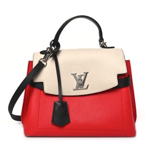 Louis Vuitton Soft Calfskin Lockme Ever BB Kabuki Red Quartz Black