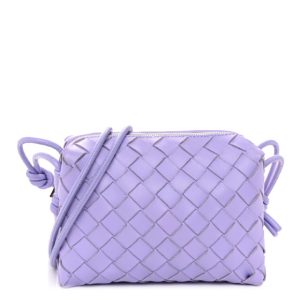 Bottega Veneta Nappa Intrecciato Mini Loop Camera Bag Wisteria