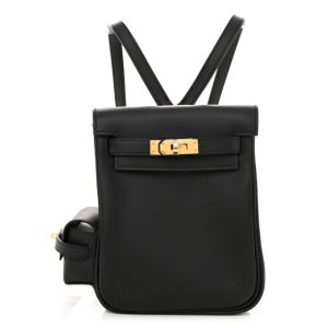Hermes Swift Kelly Jump Backpack Black