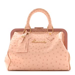 Louis Vuitton Ostrich Frame Speedy Pink