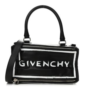 Givenchy Calfskin Medium Logo Pandora Black