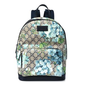Gucci GG Supreme Monogram Blooms Small Day Backpack Blue