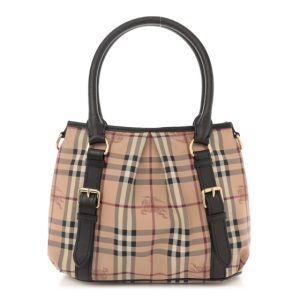 Burberry Haymarket Check Small Northfield Tote Chocolate