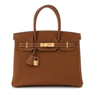 Hermes Togo Birkin 30 Gold