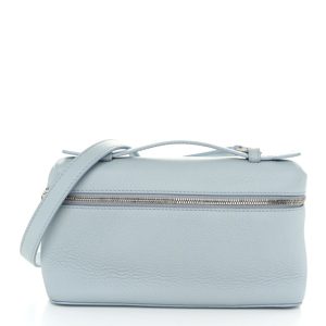 Loro Piana Grained Calfskin L19 Extra Pocket Pouch Minty Breeze