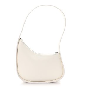 The Row Smooth Calfskin Half Moon Shoulder Bag New Ivory