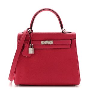 Hermes Togo Kelly Retourne 25 Framboise