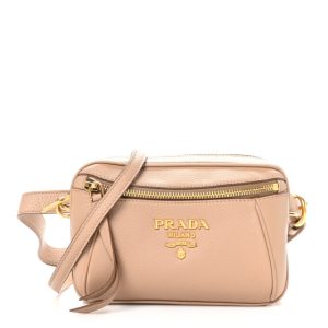 Prada Vitello Daino Belt Bag Cammeo