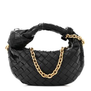 Bottega Veneta Nappa Intrecciato Mini Chain Jodie Black