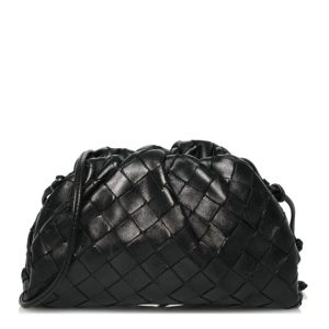 Bottega Veneta Nappa Intrecciato The Mini Pouch Black