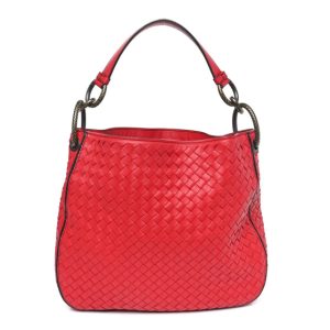 Bottega Veneta Nappa Intrecciato Medium Loop Red