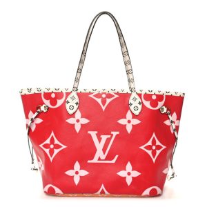 Louis Vuitton Monogram Giant Neverfull MM Rouge