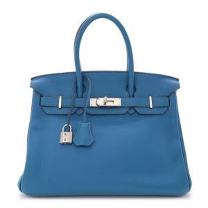 Hermes Taurillon Clemence Birkin 30 Mykonos