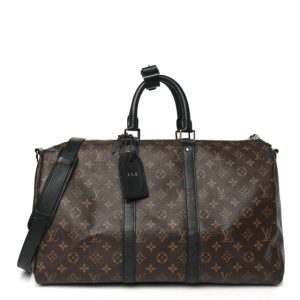 Louis Vuitton Monogram Macassar Keepall Bandouliere 45