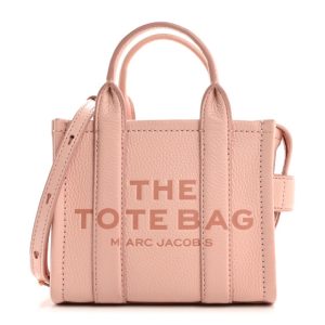 Marc Jacobs Grained Calfskin Micro The Tote Bag Rose