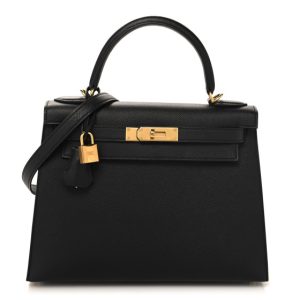 Hermes Epsom Kelly Sellier 28 Black