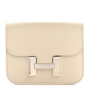 Hermes Evercolor Constance Slim Wallet Beton
