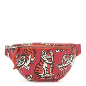 Gucci GG Supreme Monogram Angry Cat Print Childrens Belt Bag Multicolor