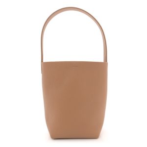The Row Grained Calfskin Small N/S Park Tote Cinnamon