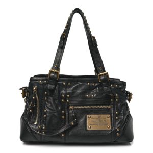 Louis Vuitton Lambskin Riveting Black