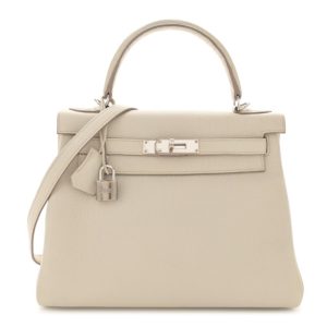 Hermes Togo Matte Alligator Kelly Retourne Touch 28 Beton