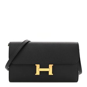 Hermes Epsom Constance Wallet To Go Black