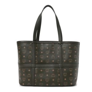 MCM Visetos Medium Delmy Shopper Tote Sea Turtle