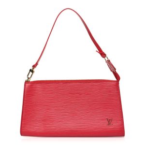 Louis Vuitton Epi Pochette Accessories 24 Castillan Red