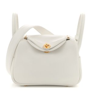 Hermes Swift Mini Lindy 20 White