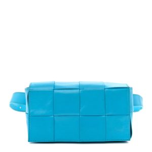 Bottega Veneta Paper Calfskin Intrecciato Cassette Belt Bag Pool