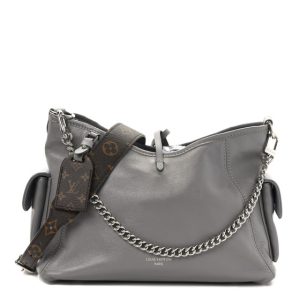 Louis Vuitton Lambskin CarryAll Cargo PM Trianon Gray