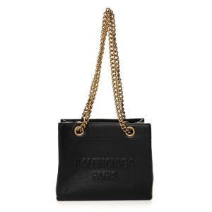 Balenciaga Soft Smooth Calfskin Small Duty Free Tote Black