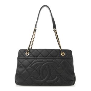 Chanel Caviar Quilted Timeless CC Soft Tote Black