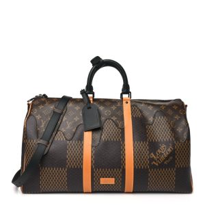 Louis Vuitton x Nigo Giant Damier Ebene Monogram Keepall Bandouliere 50