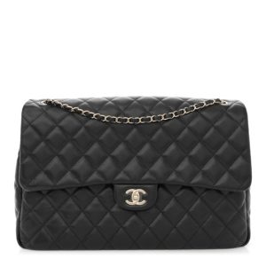 Chanel Caviar Quilted XXL Travel Flap Bag Black