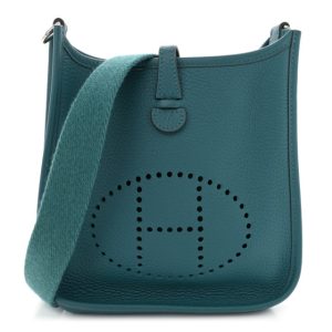 Hermes Taurillon Clemence Evelyne TPM Vert Bosphore