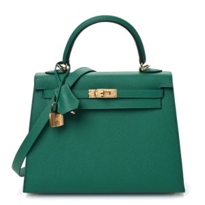 Hermes Epsom Kelly Sellier 25 Vert Vertigo