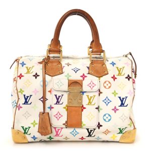 Louis Vuitton Monogram Multicolor Speedy 30 White