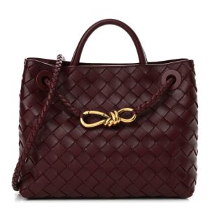 Bottega Veneta Nappa Intrecciato Small Andiamo Shoulder Bag Barolo