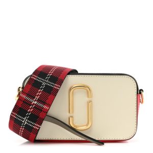 Marc Jacobs Saffiano Small Snapshot Camera Bag Porcelain Multi