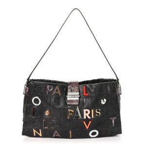 Louis Vuitton Snakeskin Lambskin Monogram Collage Lutece Grey