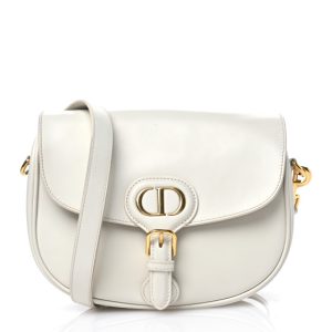 Christian Dior Box Calfskin Medium Bobby Flap Latte