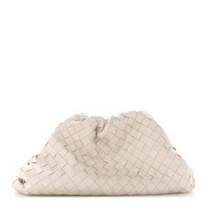 Bottega Veneta Nappa Maxi Intrecciato The Pouch Oversized Plaster