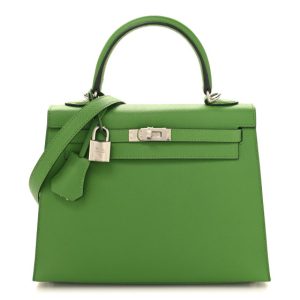Hermes Epsom Kelly Sellier 25 Vert Yucca