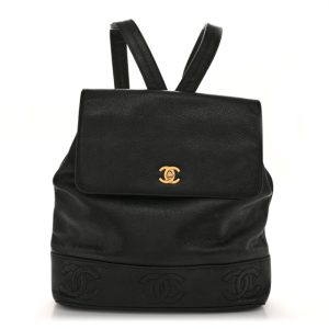 Chanel Caviar CC Backpack Black
