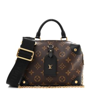 Louis Vuitton Monogram Petite Malle Souple Black