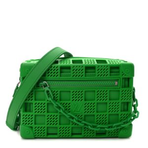 Louis Vuitton Rubber Cowhide Mini Soft Trunk Green