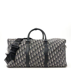 Christian Dior Oblique Duffle Navy Blue