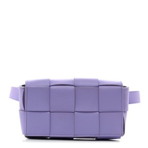 Bottega Veneta Nappa Maxi Intreccio The Belt Cassette Bag Wisteria