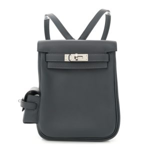 Hermes Swift Kelly Jump Backpack Gris Misty